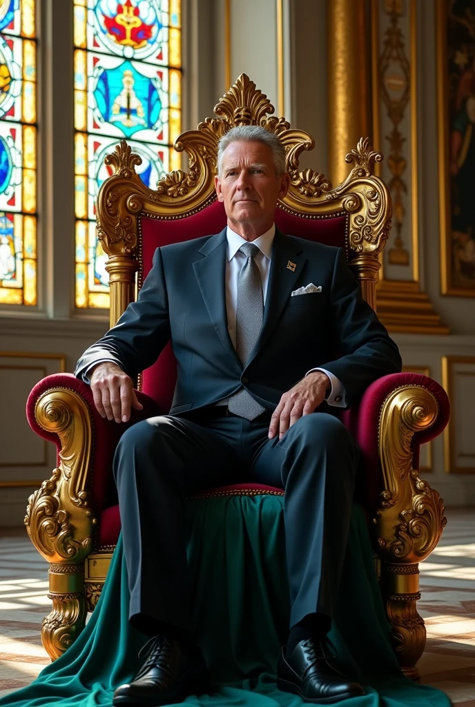 Andrew forrest sitting on king throne not donlad trump