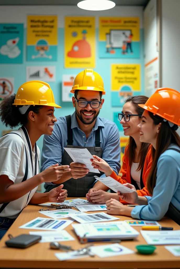 I need you to make a post about Internal Week for the Prevention of Accidents at Work. Real people 