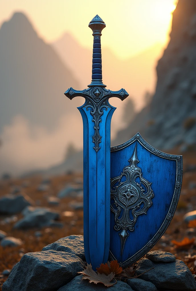 blue sword shield