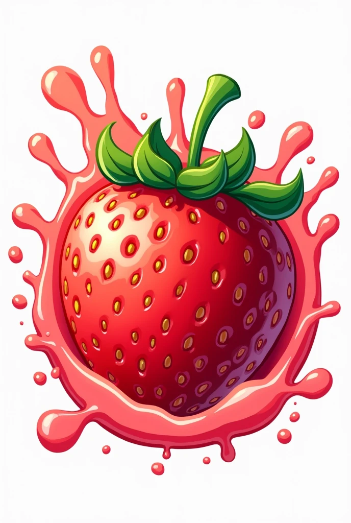 Strawberry juice logo
