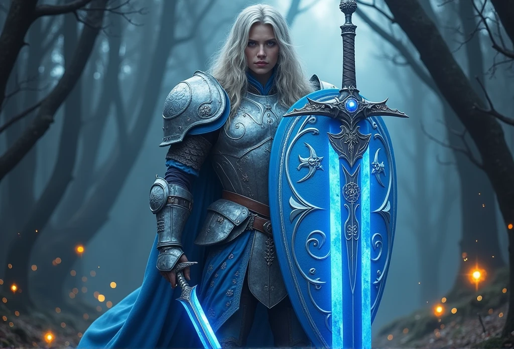 blue sword shield