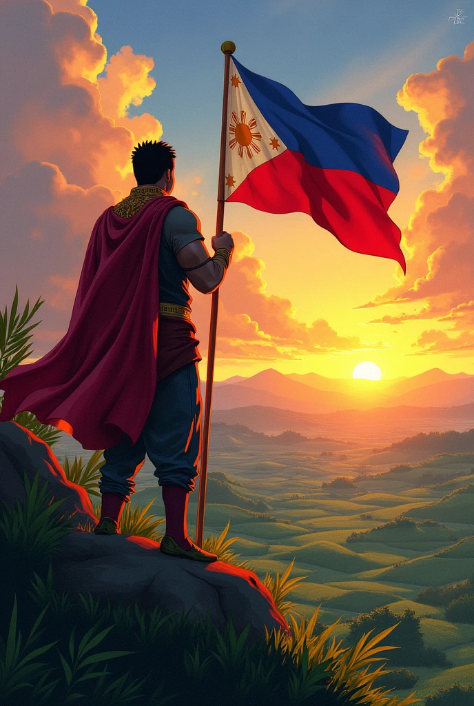 a digital drawing of makabayan