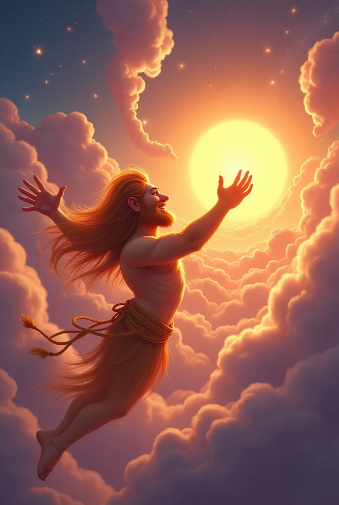 Hanuman eating sun