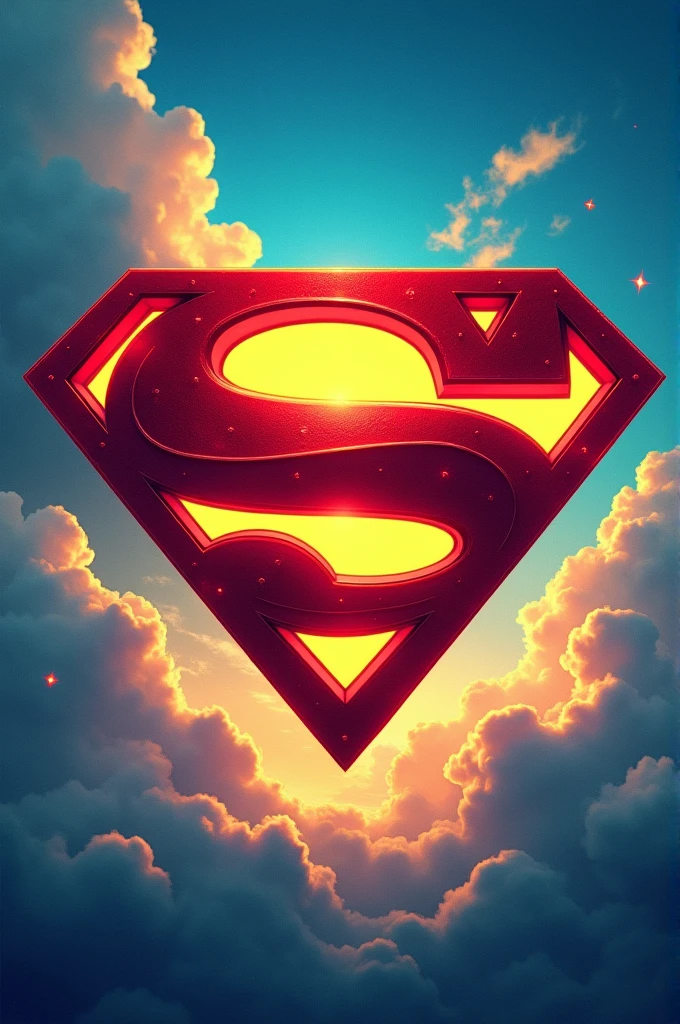 Generate a image of superman logo with "JAS" written on it.