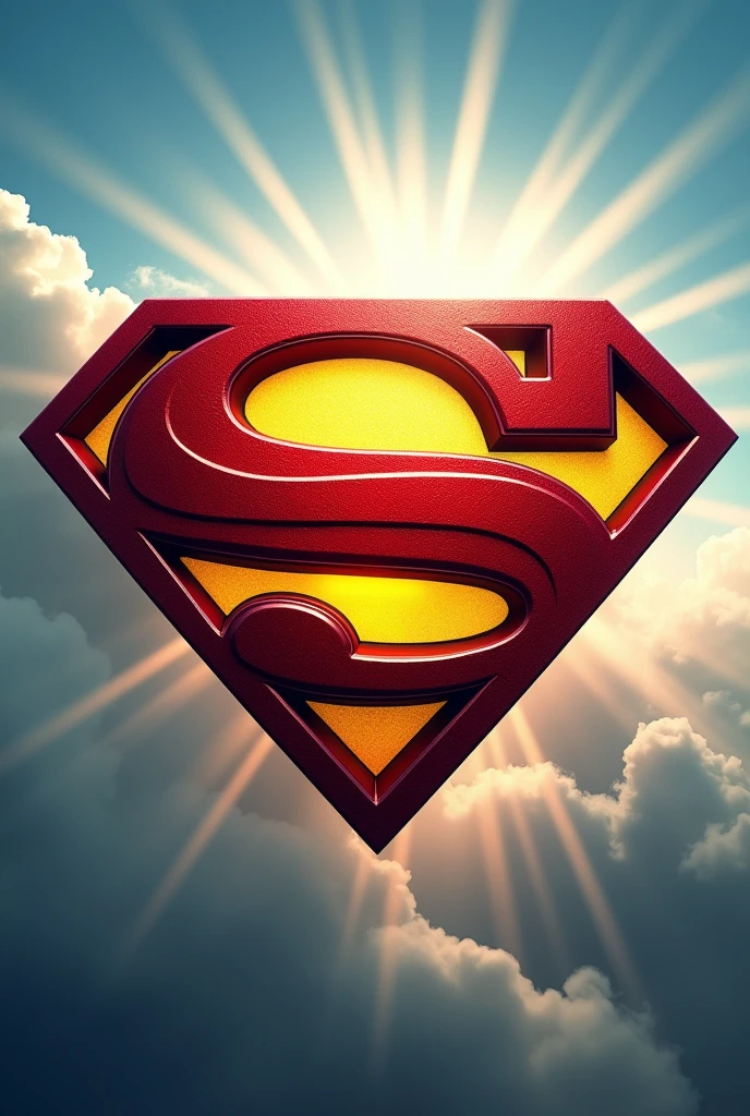 Generate a image of superman logo with word "JAS" written on it.