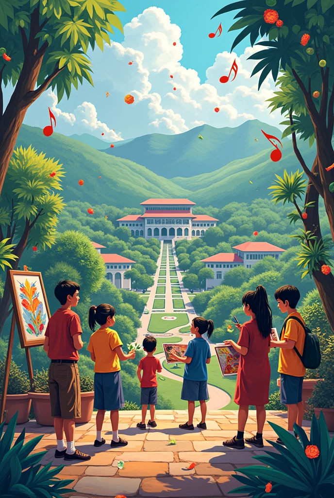 poster about artistic expression: showcasing the esence of UB vision through cultural technique
"In pursuit of perfection, the University of Baguio is committed to provide balanced quality education by nurturing academic excellence, relevant social skills and ethical values in a fun-learning environment."