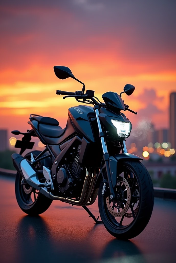 Bajaj NS400z with sc project exhaust and all black colour 