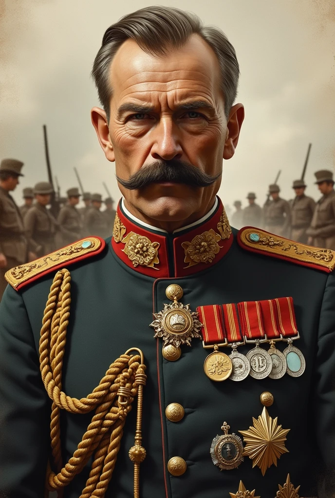 um portrait de um general da ww1
