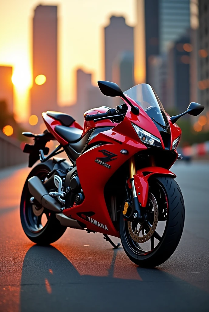 Red R15 stylish photo without man