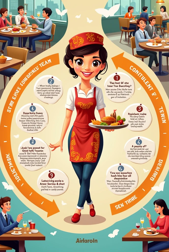 Create a graphic organizer duties & responsibilities of a food attendant make it CREATIVE and uniques