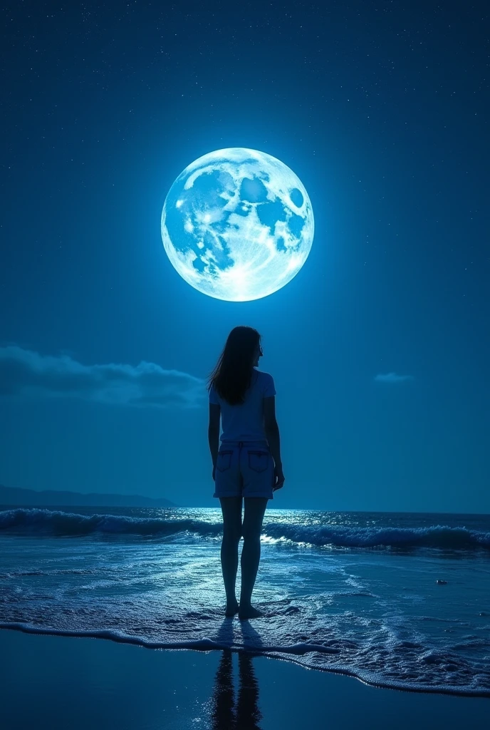 Super blue moon picture click by mobile looks real