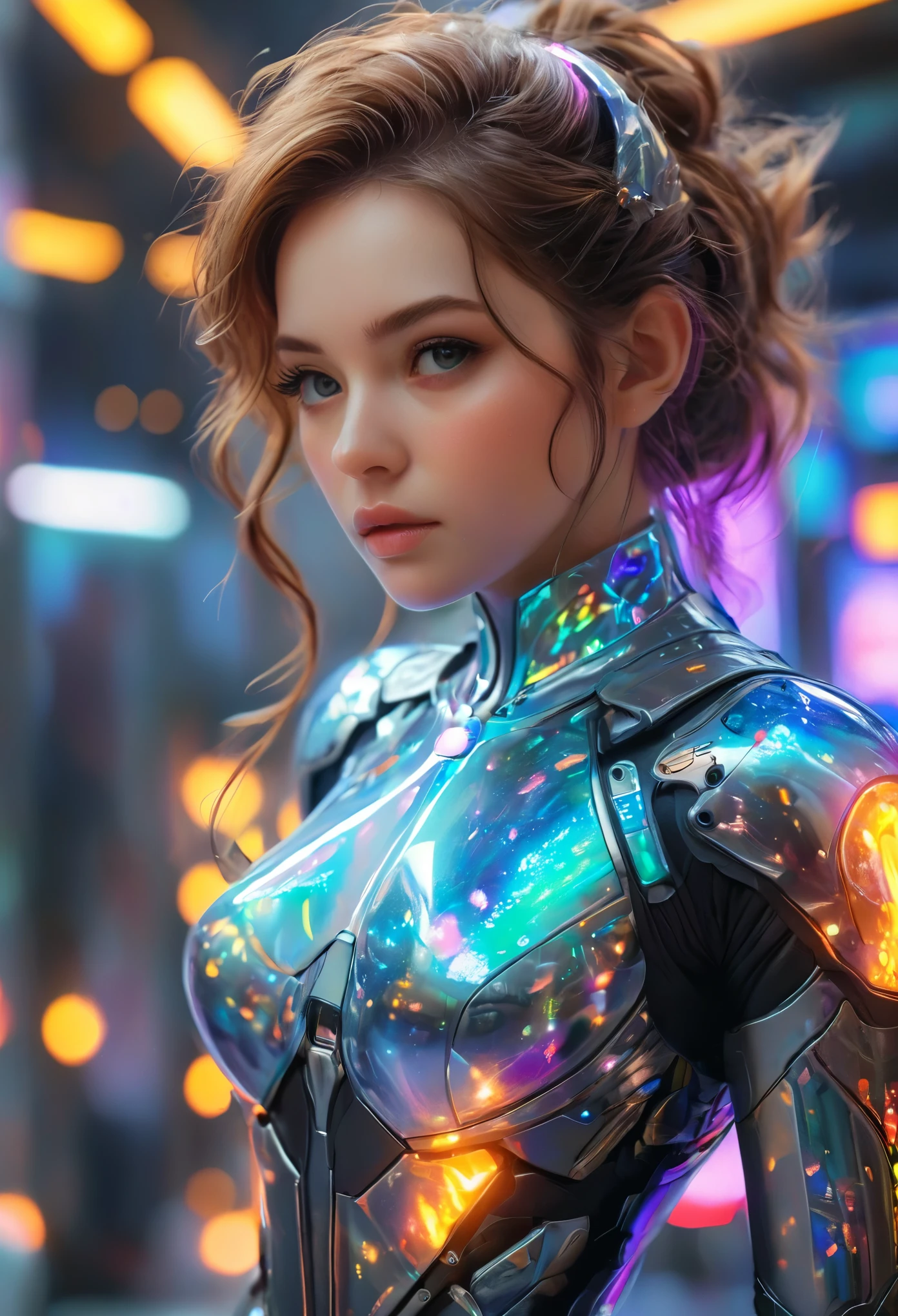 (Best Quality,4k,High resolution,masterpiece:1.2),ultra detailed,(realist,photorealist:1.37), 1 extraordinarily beautiful android princess, (Science fiction futuristic transparent armor:1.7), extraordinarily sexy, expressive, seductive face, ral-opal, (whole body:1.2), (Whole body, Standing in a spaceship:1.4), camel toe, beautiful detailed eyes, beautiful detailed seductive lips, Extremely detailed erotic face and eyes, long eyelashes, hkestilo, hairstyle, HdR, HD, studio lighting, Ultrafine paint, sharp focus, physically based rendering, extreme detailed description, professional, vivid colors, bokeh, Science fiction, Conceptual art, hair band, (transparent:1.4) (Beautiful long legs, beautiful thighs:1.5), (posing seductively:1.2), (Erotic pose:1.2), ((Put both hands behind your head.:1.4)), Beautiful navel,