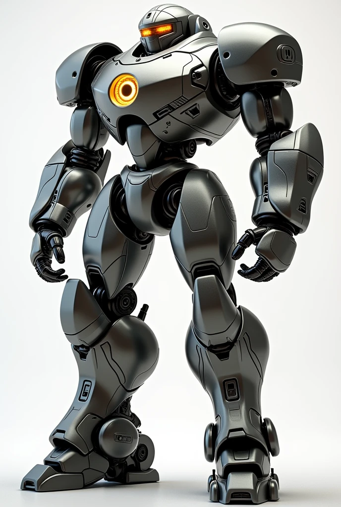 For a robot like in "Real Steel":
1. **Athletic and Strong**: Muscular build with broad shoulders, long arms, and sturdy legs.
2. **Aggressive Head**: Head with sensors or cameras as "eyes."
3. **Impact-Resistant Frame**: Made of metal or durable materials.
4. **Dynamic Limbs**: Flexible joints and strong motors for movement.
5. **Durable Surface**: Metal or plastic with aerodynamic design.
This design will give the robot a powerful and stable appearance.