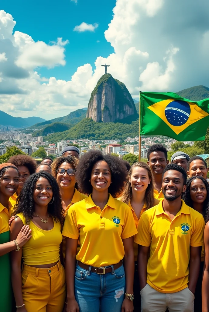 Image where Brazil is a strong, resilient country and its citizens have unshakable patriotism