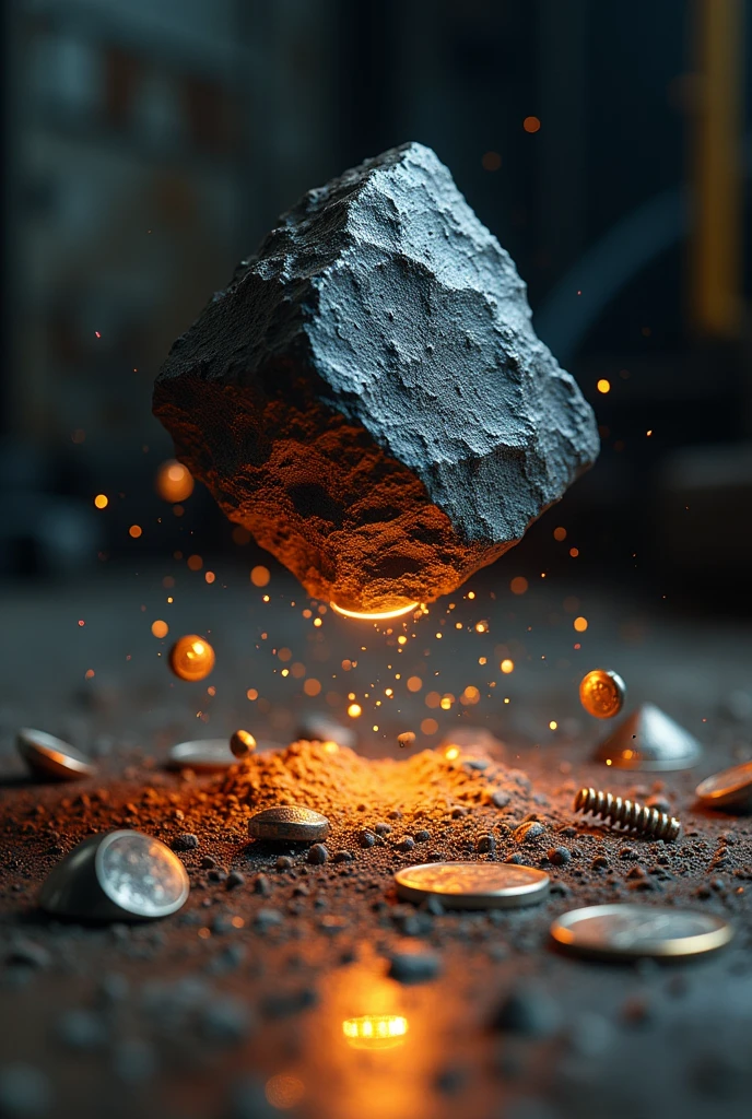 magnetite attracting metals