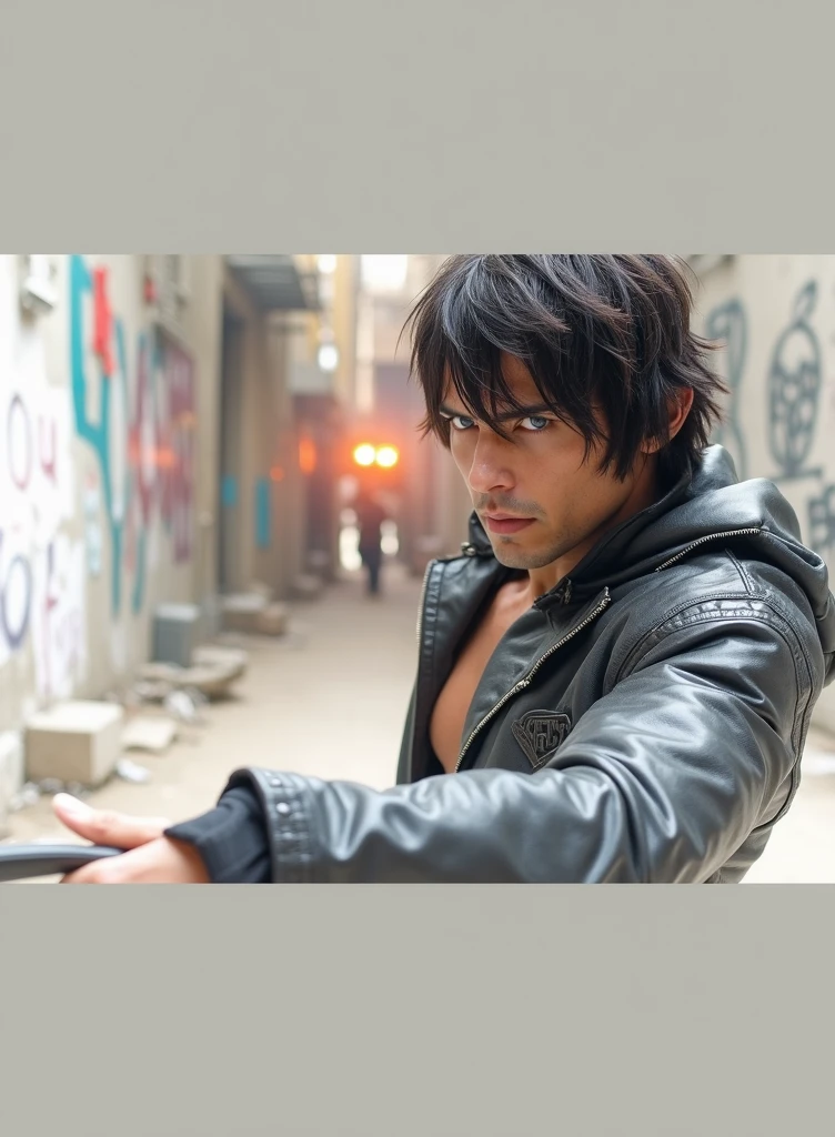 the guy in the picture below fighting against a mafia army in a cool way