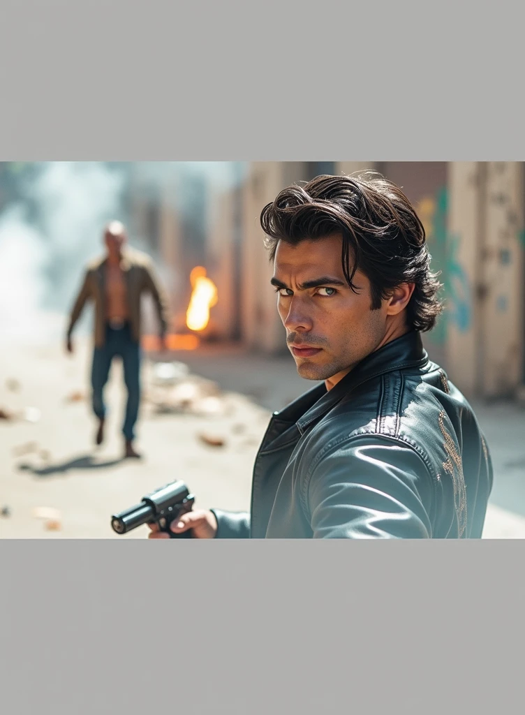 the guy in the picture below fighting against a mafia army in a cool way