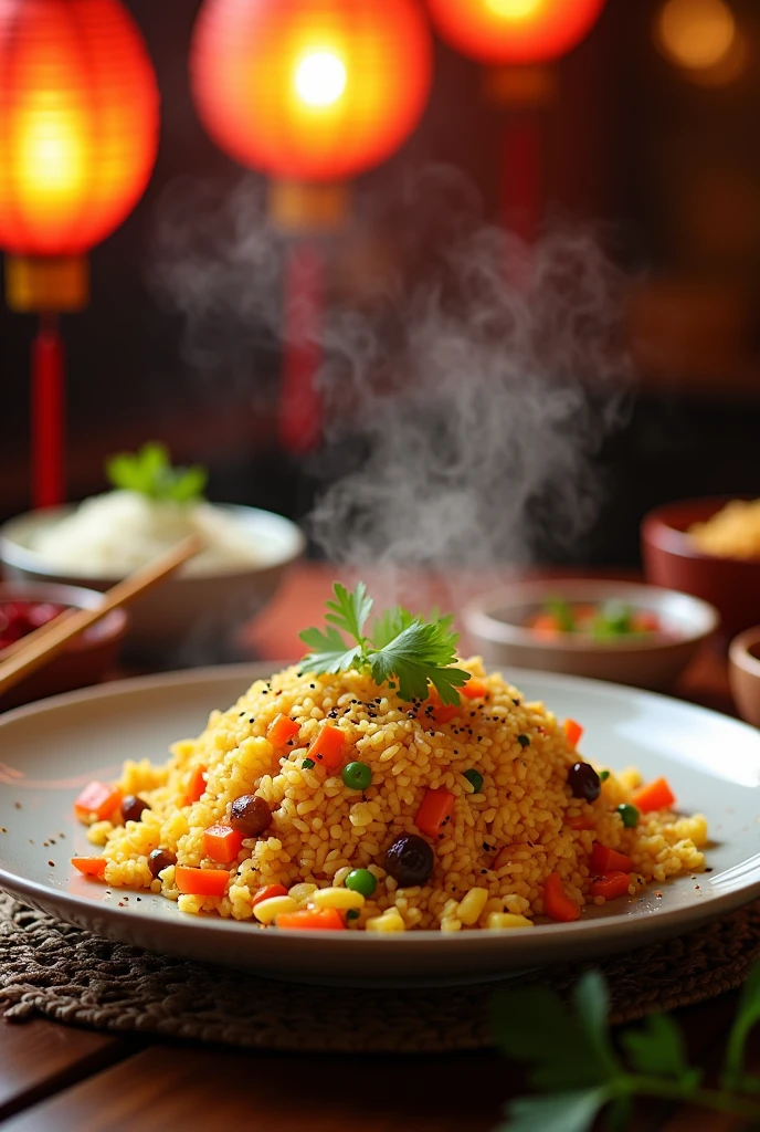 Egg Schezwan triple rice no smoked
