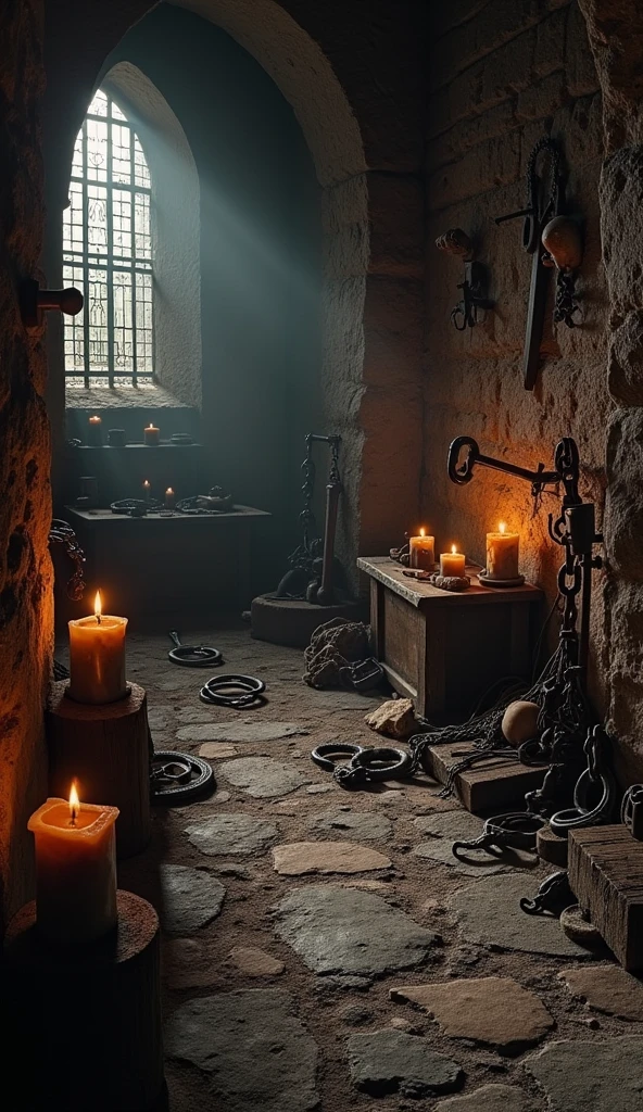 A depiction of the tools used during the Inquisition.