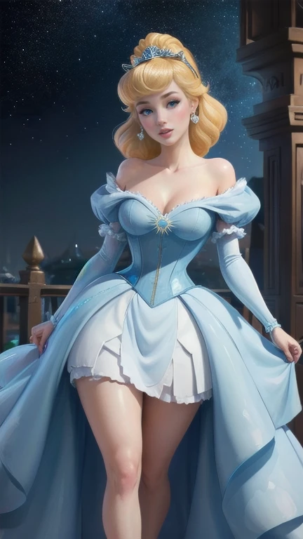 ((1 girl)), Masterpiece, (high quality, best render), (beautiful girl, cinderella), (bomb, pin-up style), hot, floss, perfect body, 4k hd, disney princess, beautiful female princess, anime princess, hd artwork, official art, disney cartoon, beautiful princess, large breasts, sexy pose, vibrant colors, she has pale skin cinderella, disney character, disney character style, disney's princess, disney art style, disney artstyle, anime princess, fantasy, on a giant chessboard, a cartoon princess, blue corset, short blue dress, long thin legs,