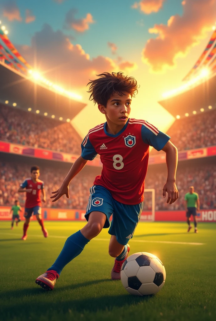 Created a player aged 16 footballer number 8 text called KABOUS