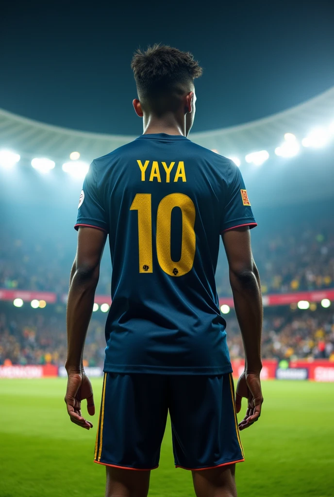 Créer un jeune joueur footballeur dossard text L'age de ans GAMAR.YAYA