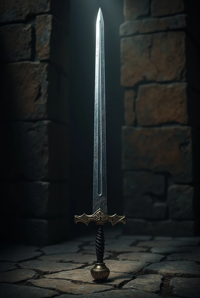 A 2 feet double edged sword without the hilt