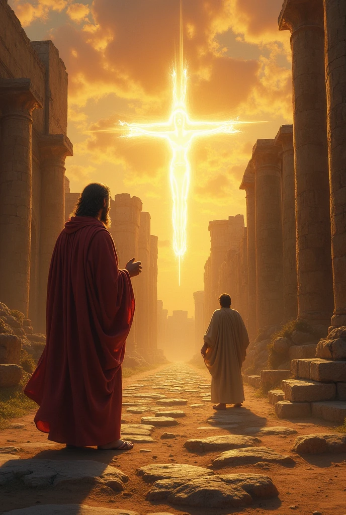 "Quo vadis, Sir?" is a Latin phrase that translates as "Where are you going?, senor?" and is a reference to an episode in Christian tradition where Saint Peter, fleeing persecution in Rome, encontra jesus fora da cidade. jesus, when responding "I'm going to Rome to be crucified again", inspires Saint Peter to return to the city to face martyrdom.