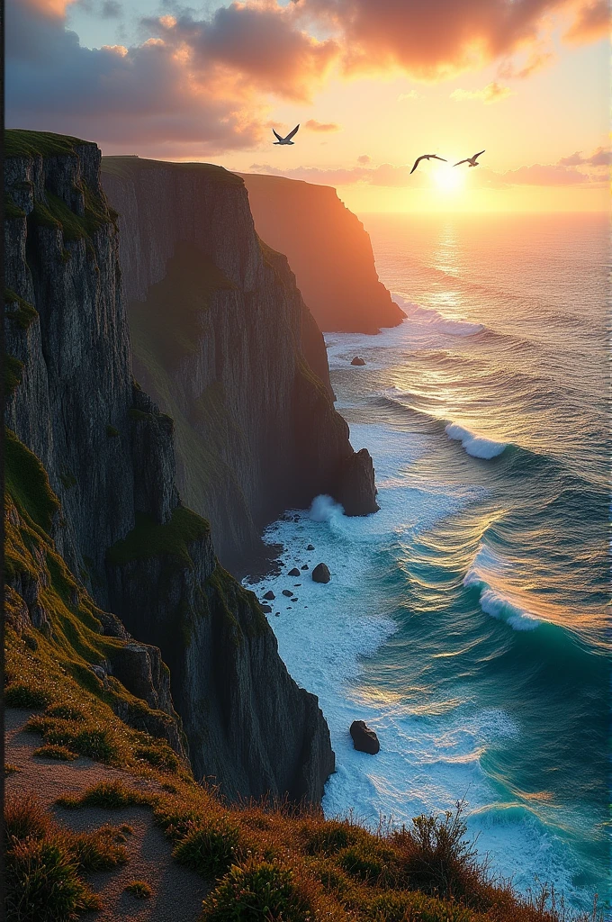 Photo showing a high coast