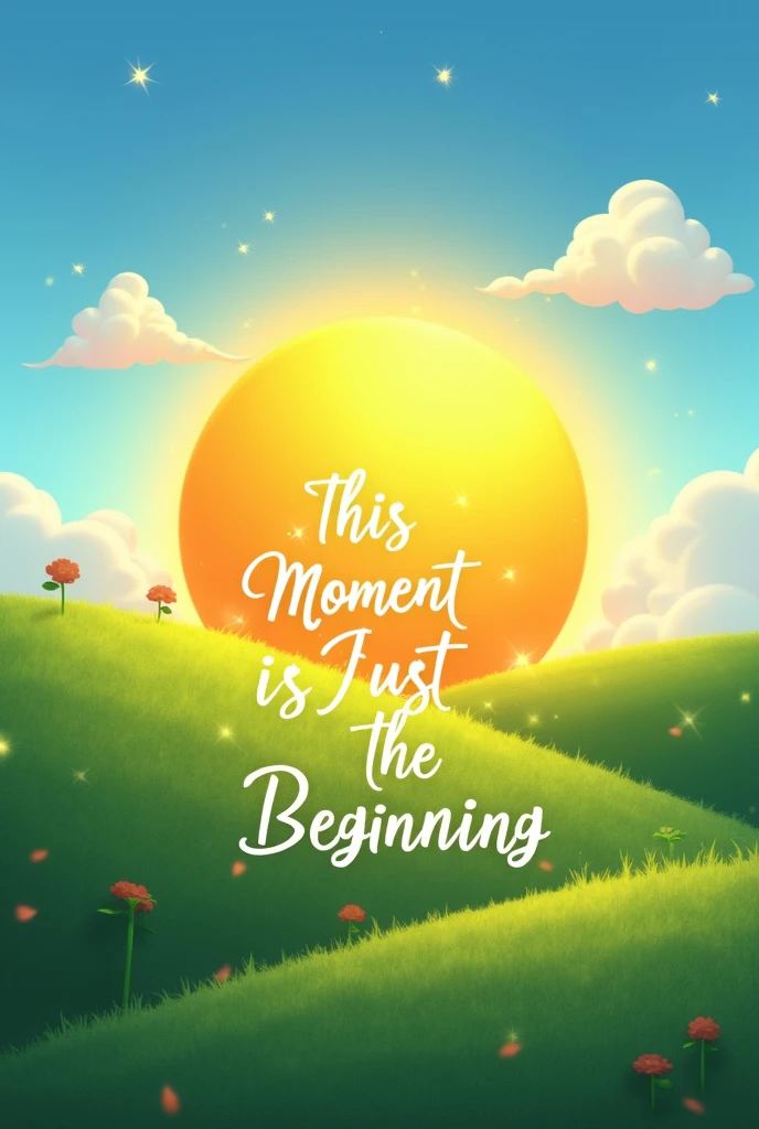 Create a wallpaper in which its background looks like motivating and a quote written is only for 1.5 year