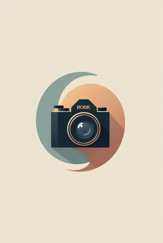 Create a logo with a camera in the center