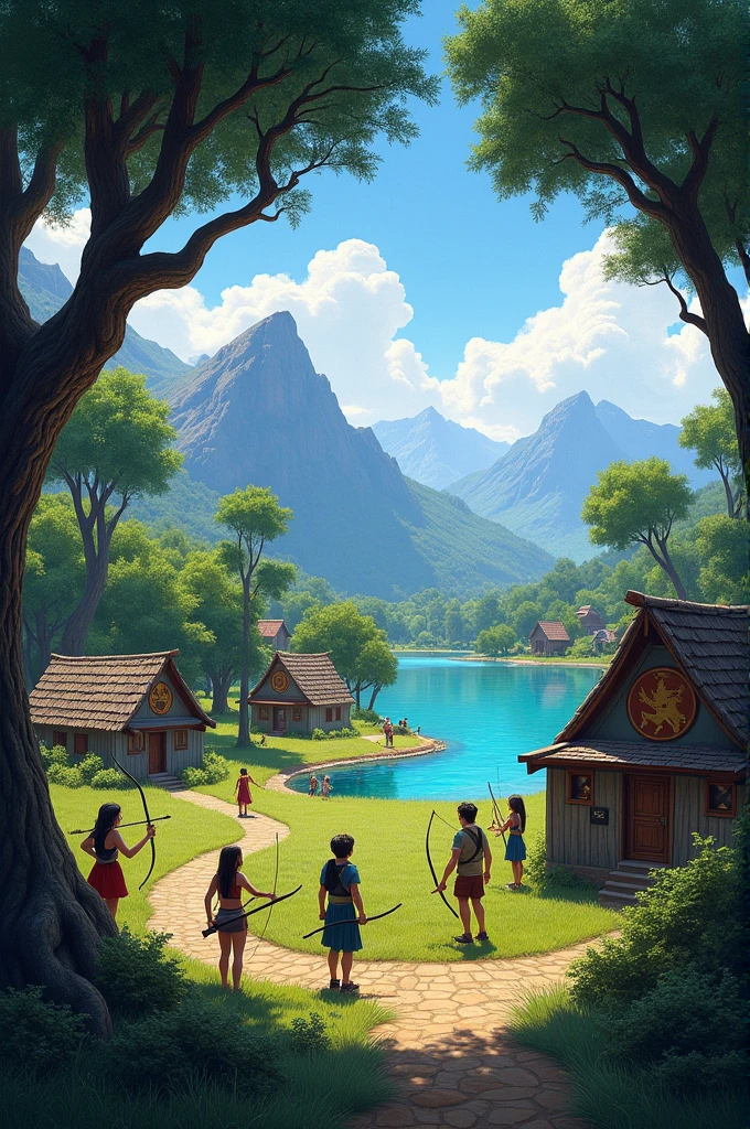 Make a realistic picture of Camp Half-Blood.