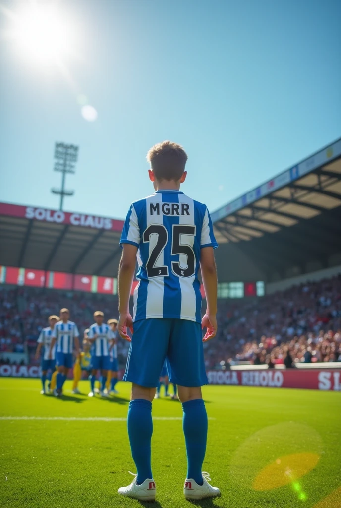 Créer un jeune joueur footballeurl'age15ans dossard text MGR235