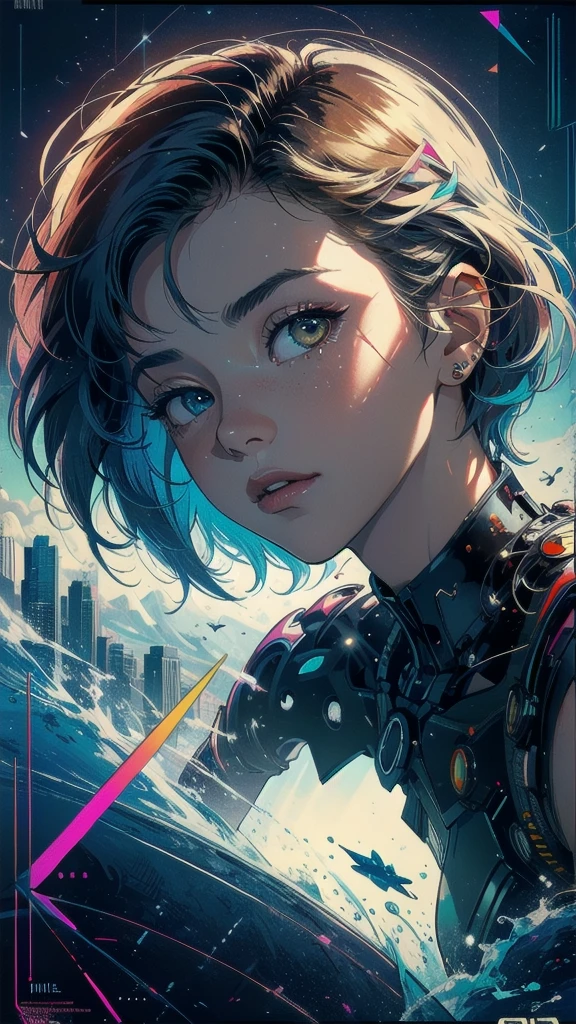 (((masterpiece, highest quality))),(((solo:1.2))),(((1girl:1.2))),32k wallpaper, very detailed, poster, vintage science fiction,(((((geometric cinematic movie poster))))), ((((bauhaus)))),(((abstract))),((((mid century modern)))),(((((portfolio))))),(((((Close-up))))),(((((bust up))))),((((more various angle)))),(((highlight))),((((heterochromia)))),(((complete. detailed face))),(((Extremely talented))),(((most complecated machine))),(((Overall colorfully))),((((((Absolutely no background)))))),(((vaporwave))),(((Funny Face)))