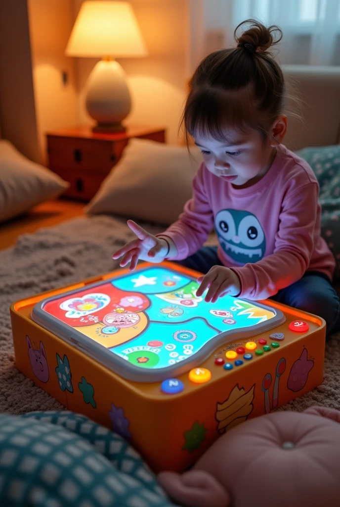 Create a technology box for visually impaired children where they interact with the box