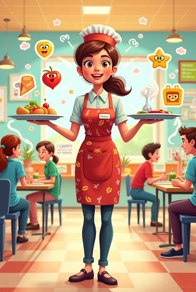 Create a graphic organizer duties & responsibilities of a food attendant make it CREATIVE and unique