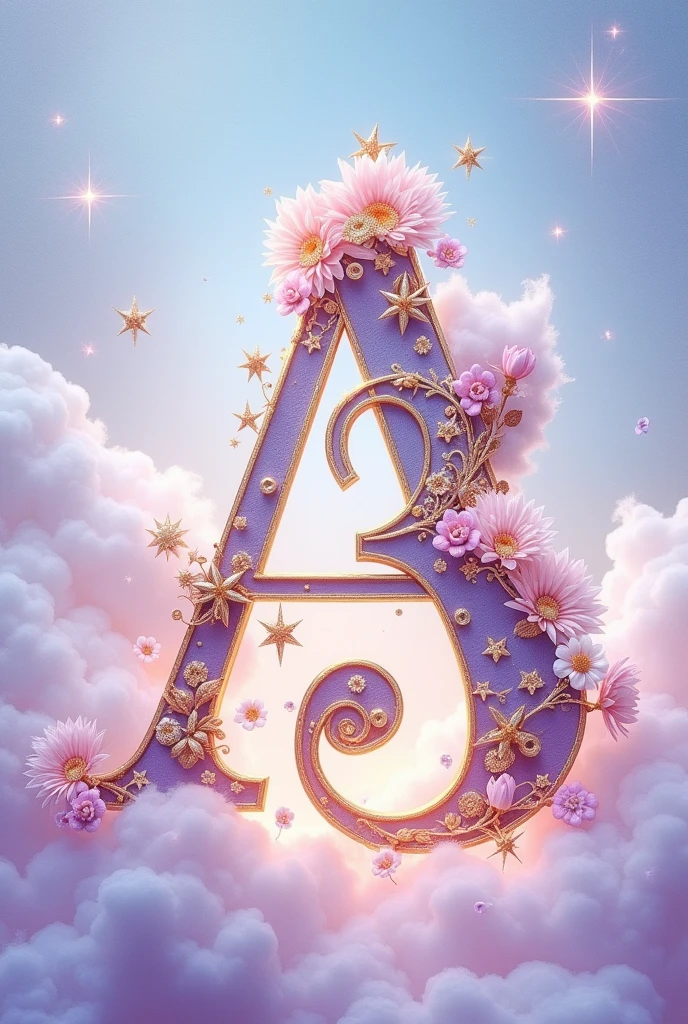 Letter A and number 3