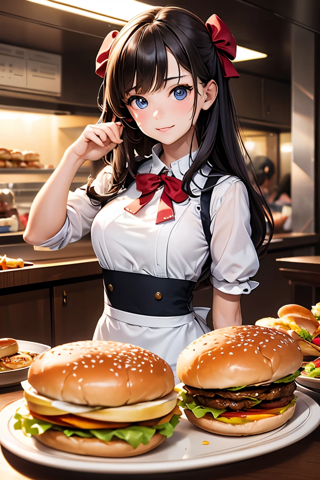 masterpiece,Highest quality,Very detailed,Hamburger Girl