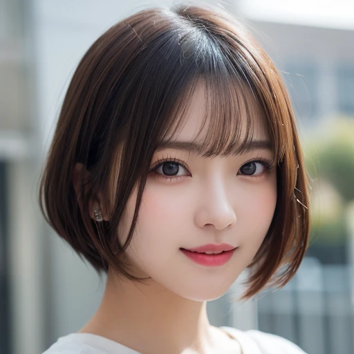 nsfw,Tabletop, Highest quality, shape, Very detailed, finely, High resolution, 8k wallpaper, 完璧なダイナミックな構shape, Beautiful and exquisite,ランダムなcute髪,,Natural color lip, Bold sexy pose,smile、20-year-old girl、cute、Looking into the camera,Always blur the background,Perfect and beautiful face,Slim face and figure,Big eyes、Putting on gal makeup,Small face,Shooting from below、Blurred Background,Elegant feminine face、smile、Actual Photos、Adult Fashion、Stagnation,T-Shirts