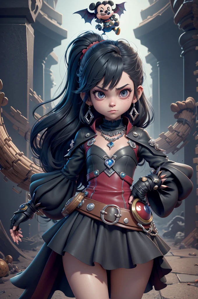 monstros estilos kingdom hearts, baseados em animais,3d style, shadown monster, demons, darkness monster, rayman legends, mickey mouse character style, girl and boy, beautiful girl,kingdom hearts, malhas leves e quentinhas, cores frias e alegres,malhas delicadas, vestido longo e com grandes fendas laterais e frontais, espada encantada