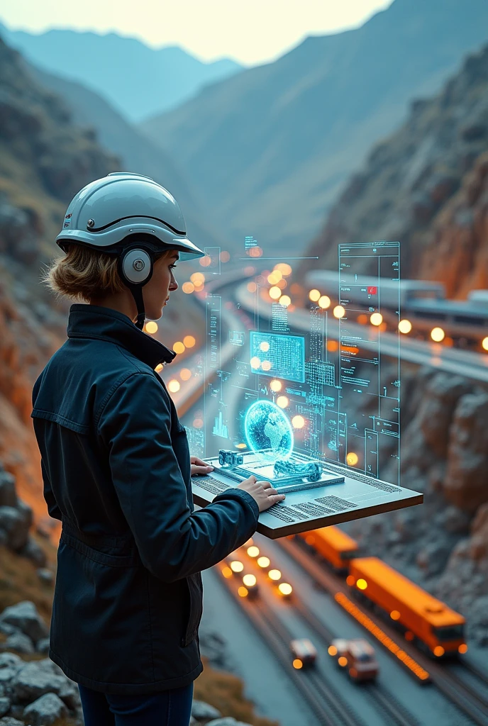 Model showing the relationship between mining and transport engineering, and future outlook for mining with the impact of transportation engineering knowledge