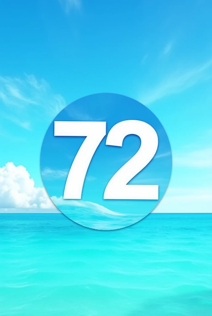 Logo 72 sola Blue sky with a touch of the sea