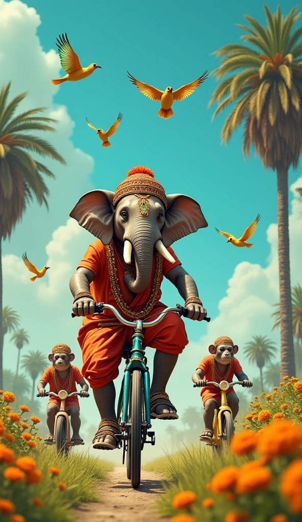 Indian creative animals bike