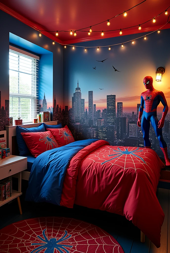 A room of spider man, decorate