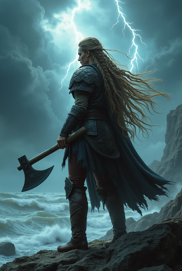 viking woman thundersatorm