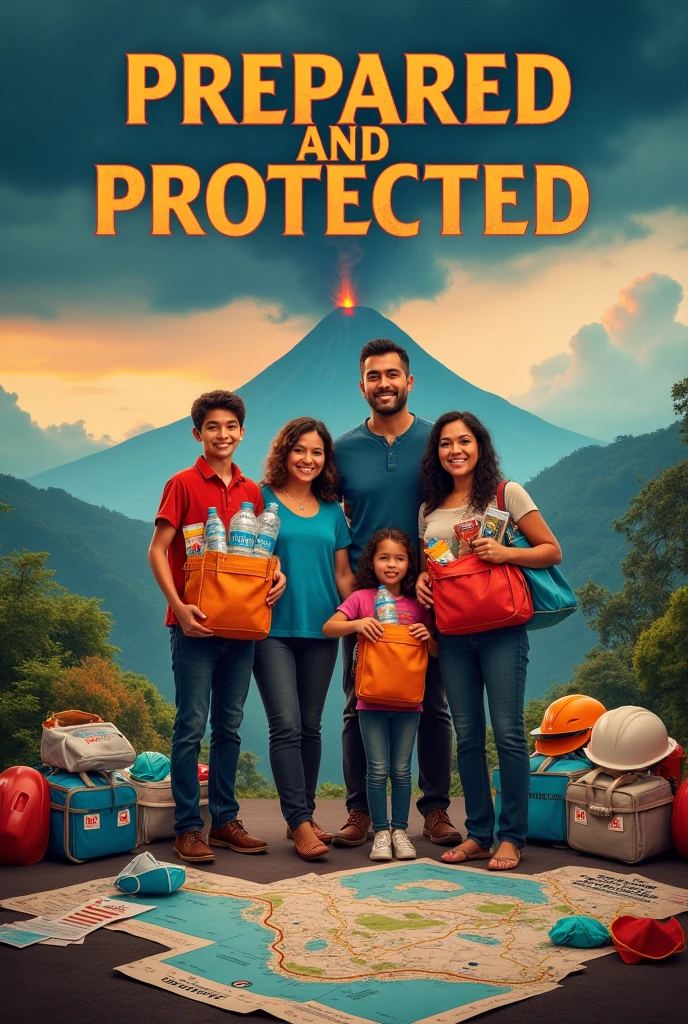 Poster making about
"Prepared and Protected"
Highlight the importance of being prepared before an eruption occurs, with a focus on emergency kits, evacuation plans, and protective measures.