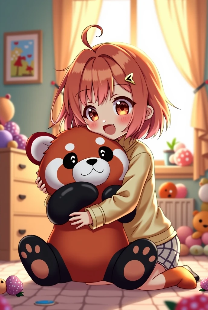 Cute Shota Anime Red Panda Stuffed Animal
