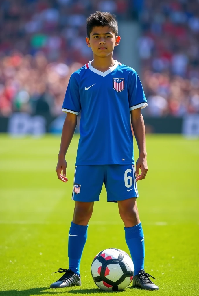 Créé un joueur age de 15ans footballeur dossard 6 text appelé KABOUSS