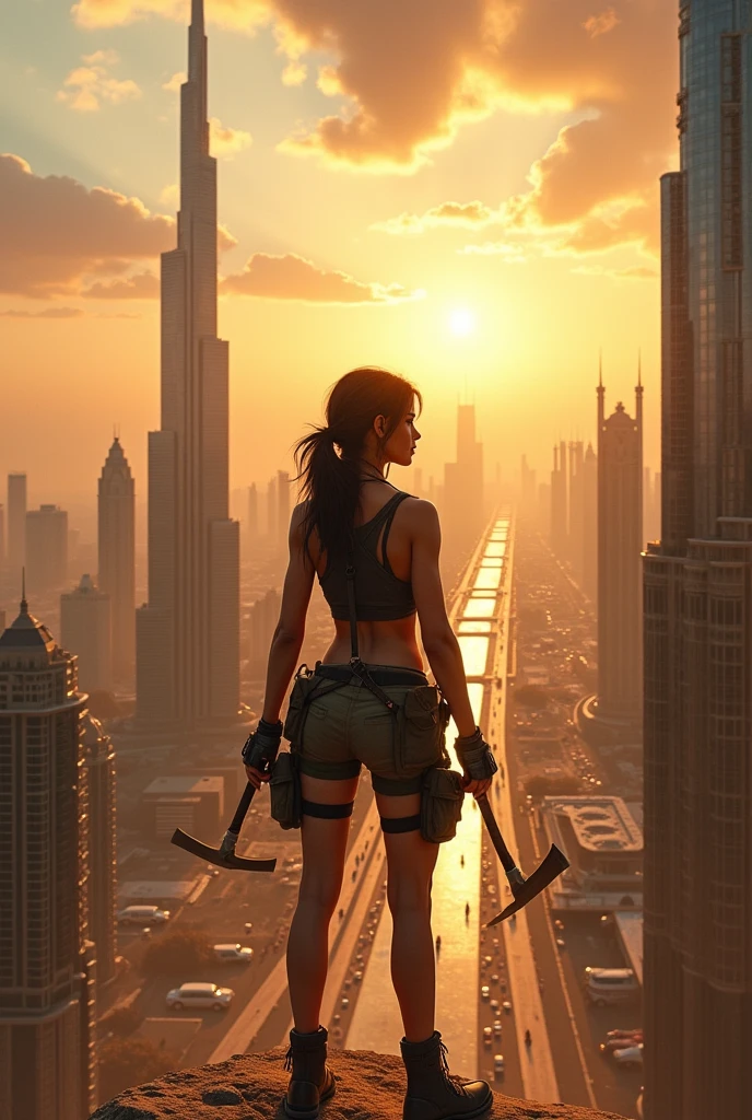 Lara Croft in dubai