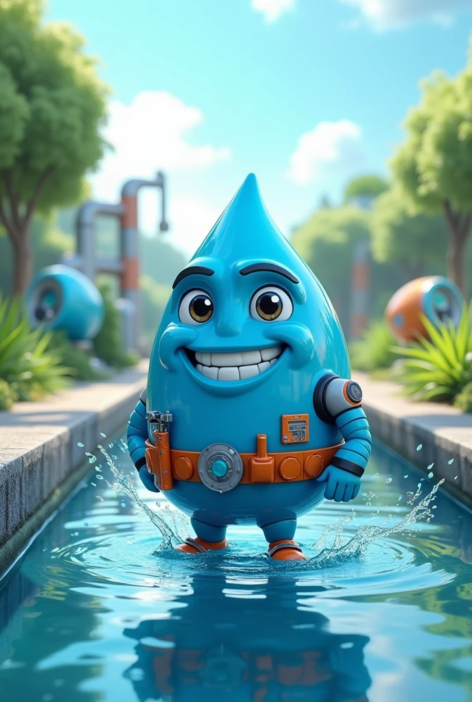 We are a water and wastewater solution providing company is generating a character as a part of our digital marketing strategy to increase the audience, which has a significant relatability with the industry, in order to incorporate in posters and videos